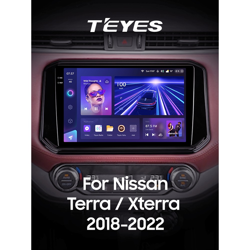 Штатна магнітола Teyes CC3 6+128 Gb Nissan Terra Xterra 2018-2022 9" 2k (L1)