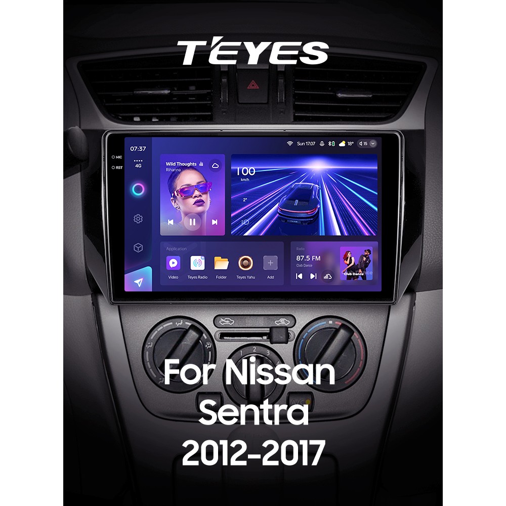 Штатна магнітола Teyes CC3 4+32 Gb Nissan Sentra B17 2012-2017 10" 2k