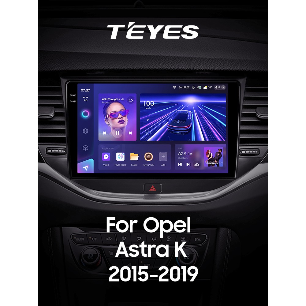Штатная магнитола Teyes CC3 4+64 Gb Opel Astra K 2015-2019 9" 2k