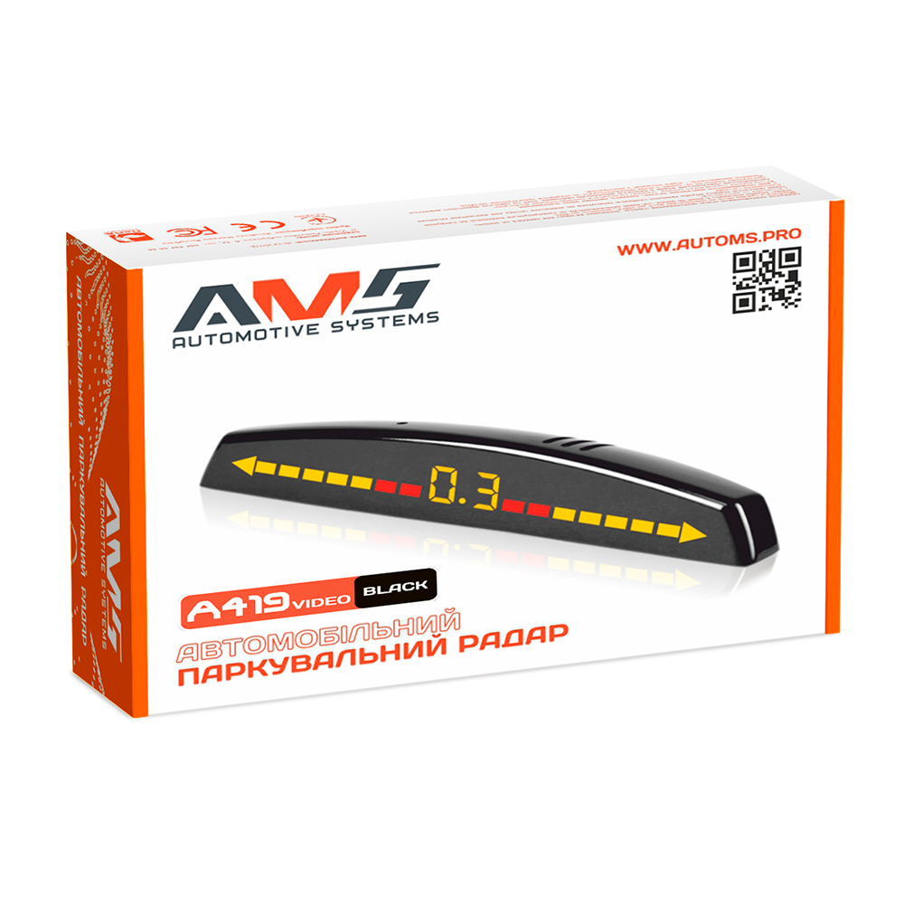 Паркувальний радар AMS A419Video Black
