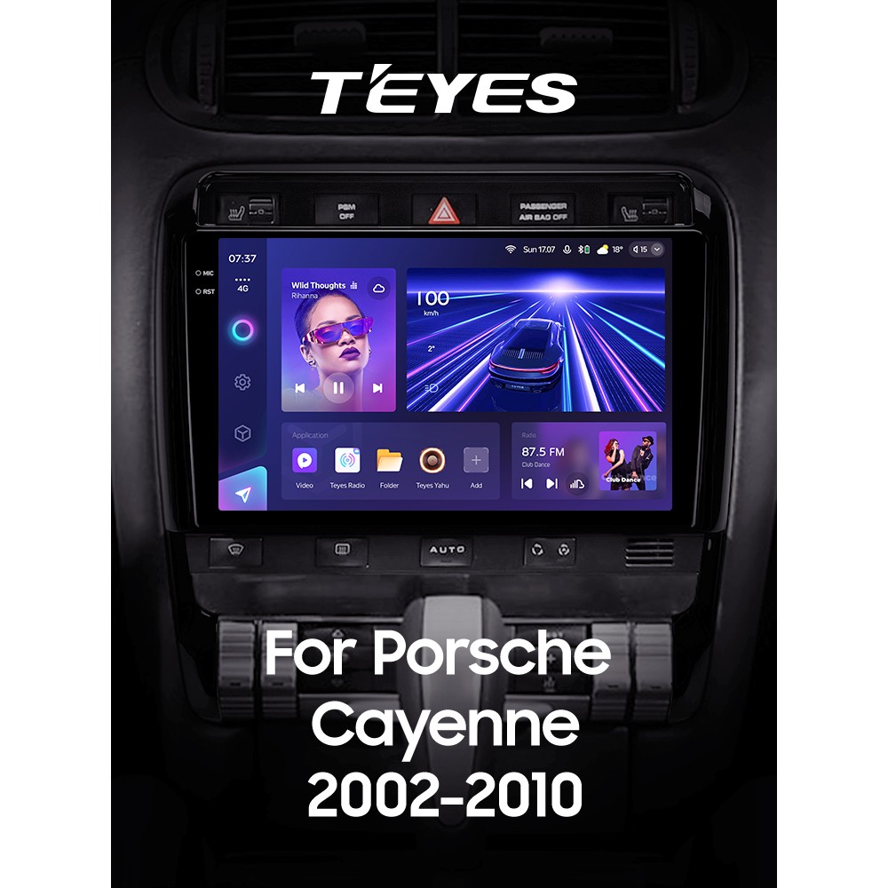 Штатна магнітола Teyes CC3 3+32 Gb Porsche Cayenne I 1 9PA 2002-2010 9" 2k