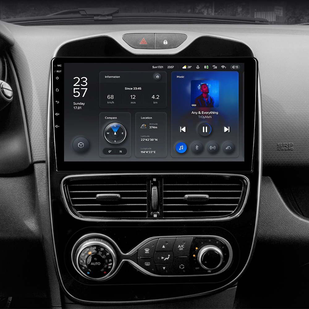 Штатная магнитола Teyes X1 2+32Gb Renault Clio 4 BH98 KH98 2016-2019 10" (L2)