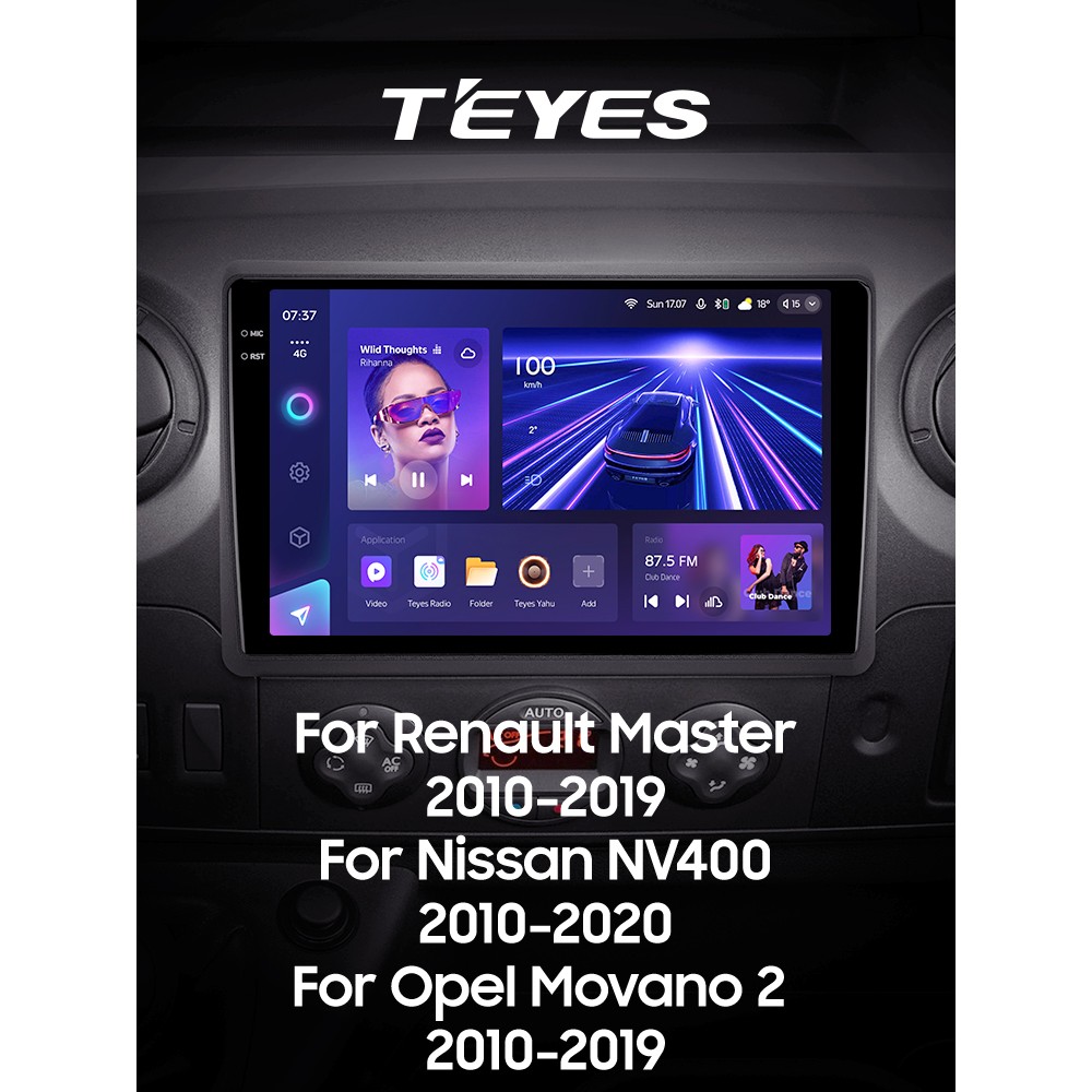 Штатна магнітола Teyes CC3 3+32 Gb Renault Master 2010-2019 For Nissan NV400 2010-2020 For Opel Movano 2 2010-2019 (F1) 10" 2k