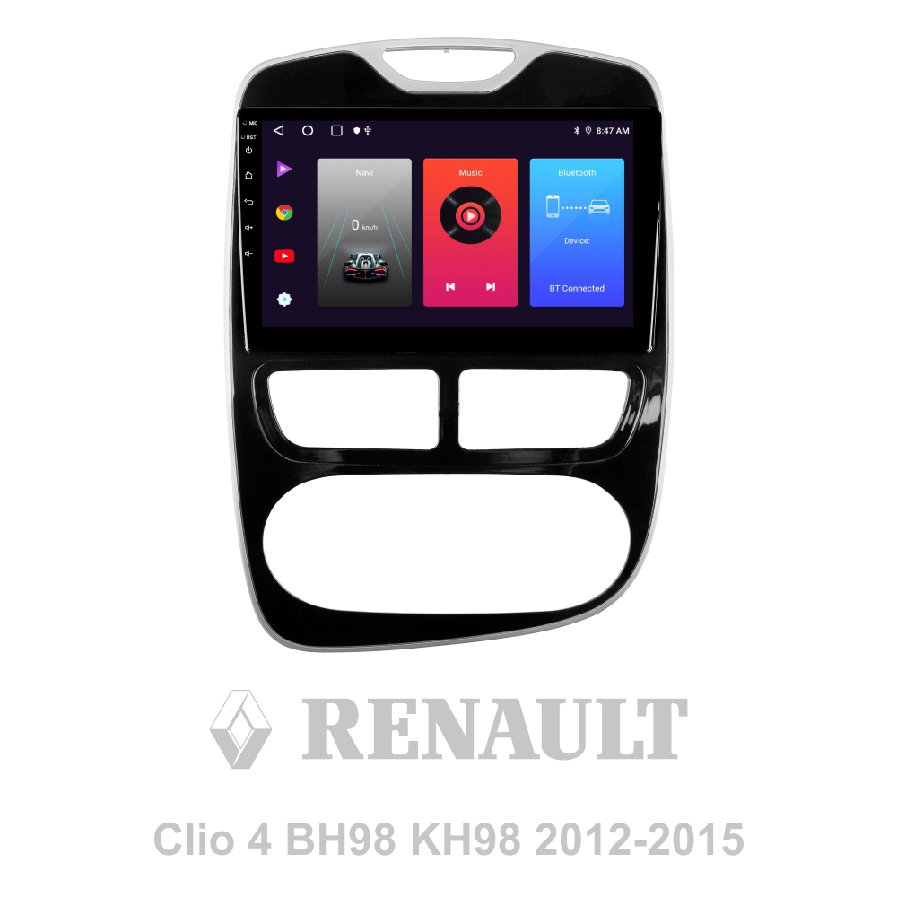 Автомобільна штатна магнітола SIGMA F10216 ANDROID 10 2+32 Gb Renault Clio 4 BH98 KH98 2012-2015 10" (L1)