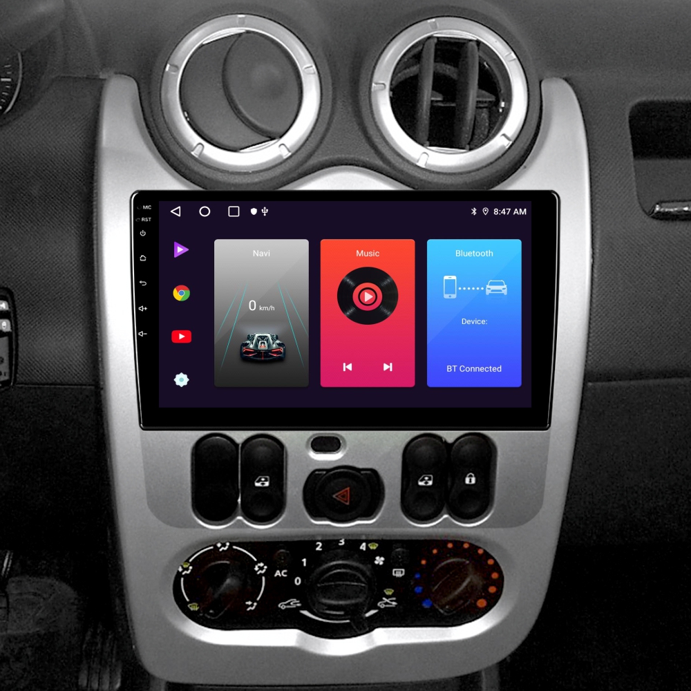 Автомобильная штатная магнитола SIGMA F9216 ANDROID 10 2+32 Gb Renault Logan 1 Sandero Lada