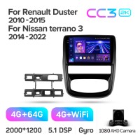 Штатна магнітола Teyes CC3 4+64 Gb Renault Duster 1 2010-2015 9" 2k