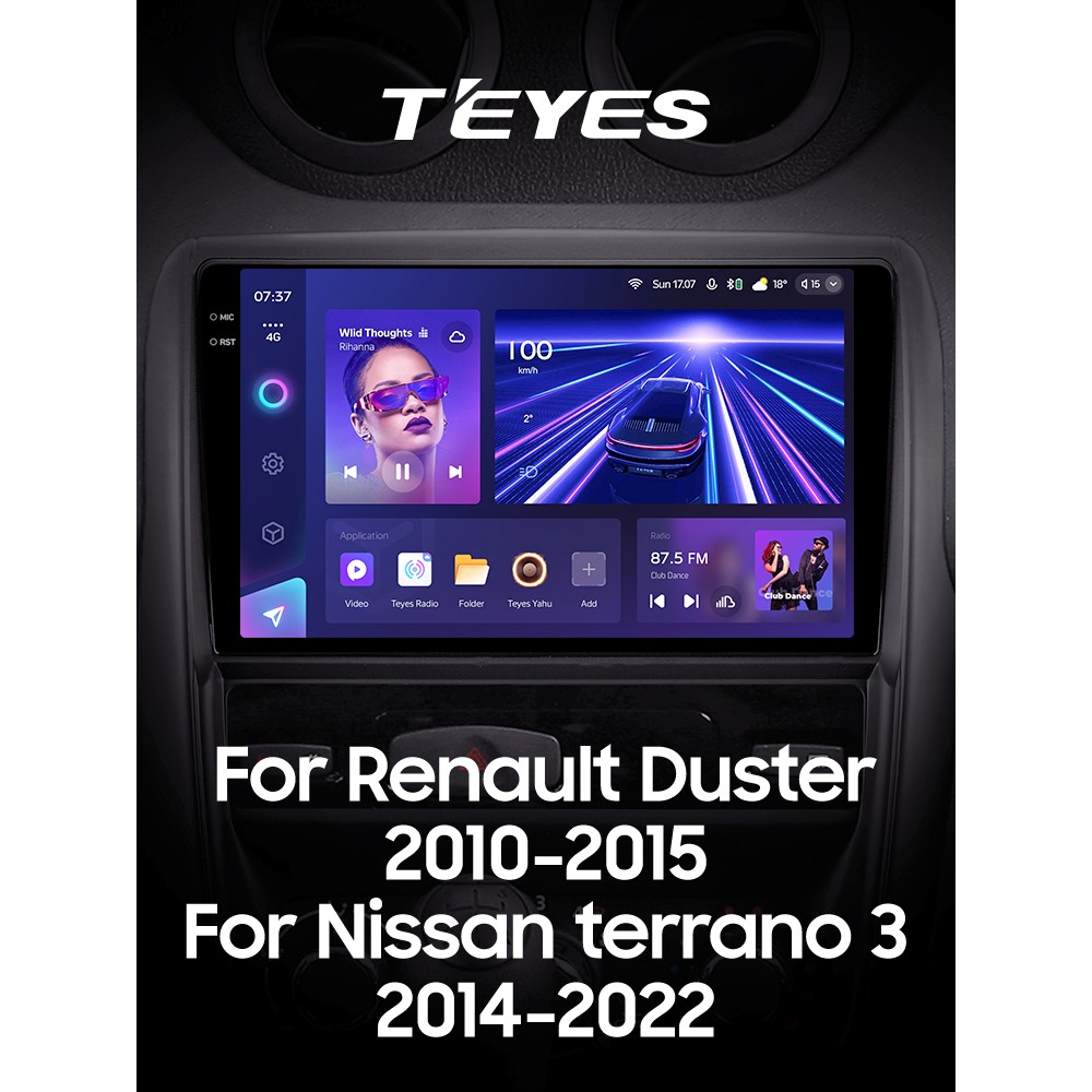 Штатная магнитола Teyes CC3 4+64 Gb Renault Duster 1 2010-2015 9" 2k