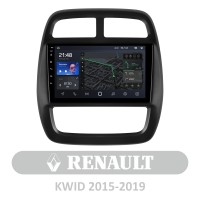 Штатна магнітола AMS T910 6+128 Gb Renault KWID 2015-2019 9" (L1)