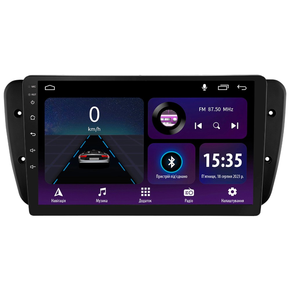 Автомобільна штатна магнітола SIGMA E9232 ANDROID 10 2+32 Gb Seat Ibiza 6J 2008-2015 9" дюймів