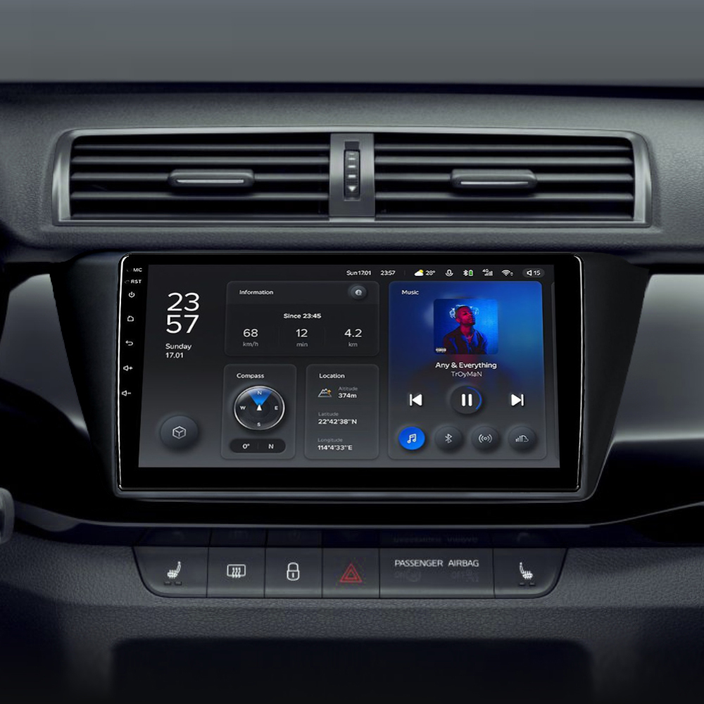 Штатная магнитола Teyes X1 2+32Gb Skoda Fabia 3 2014-2021 9"