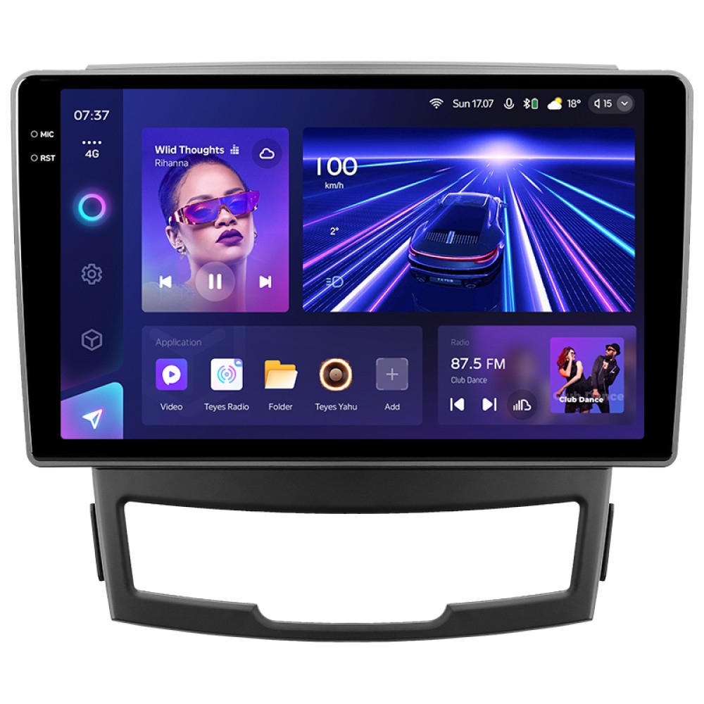 Штатная магнитола Teyes CC3 4+32 Gb SsangYong Korando 3 2010-2013 9" 2k