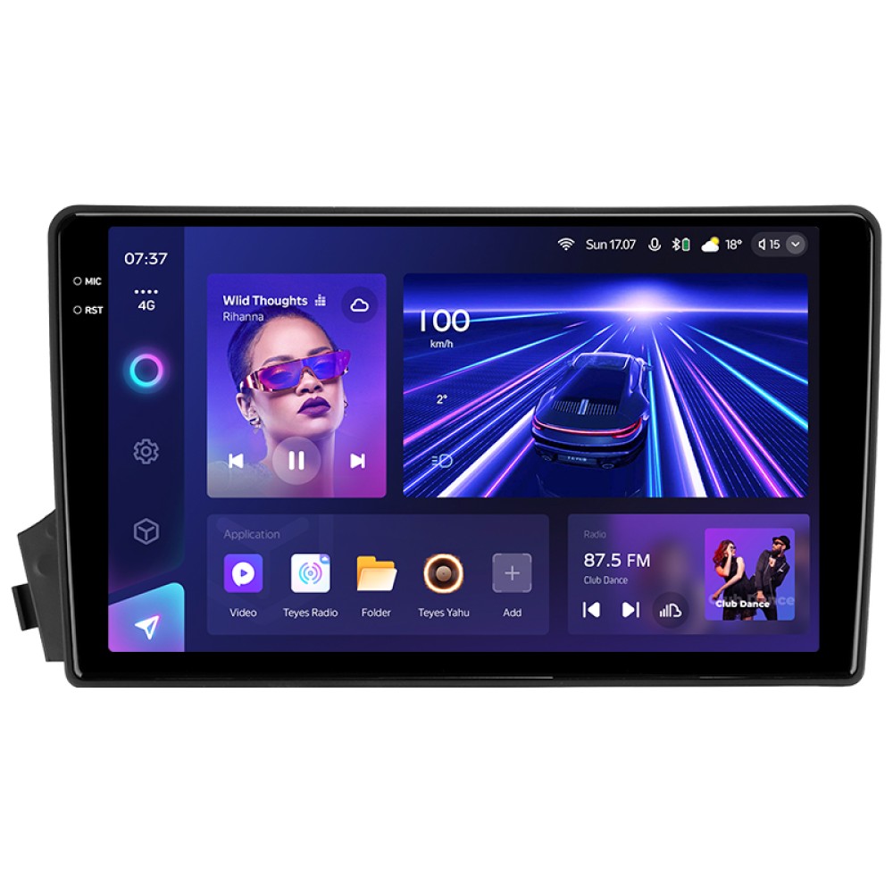 Штатна магнітола Teyes CC3 4+32 Gb SsangYong Actyon C100 2005-2011 9" 2k