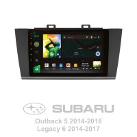 Штатная магнитола SIGMA X9464 ANDROID 10 4+64 Gb 4G DSP Subaru Outback 5 2014-2018 Legacy 6 2014-2017 9" (L1)