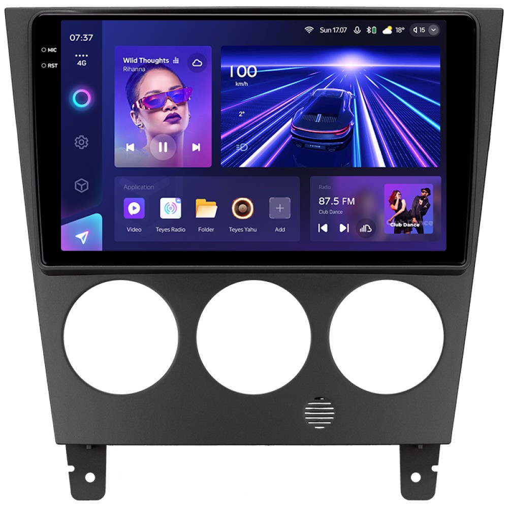 Штатна магнітола Teyes CC3 6+128 Gb з коловим оглядом 360° Subaru Impreza GD GG 2002-2007 9" 2k