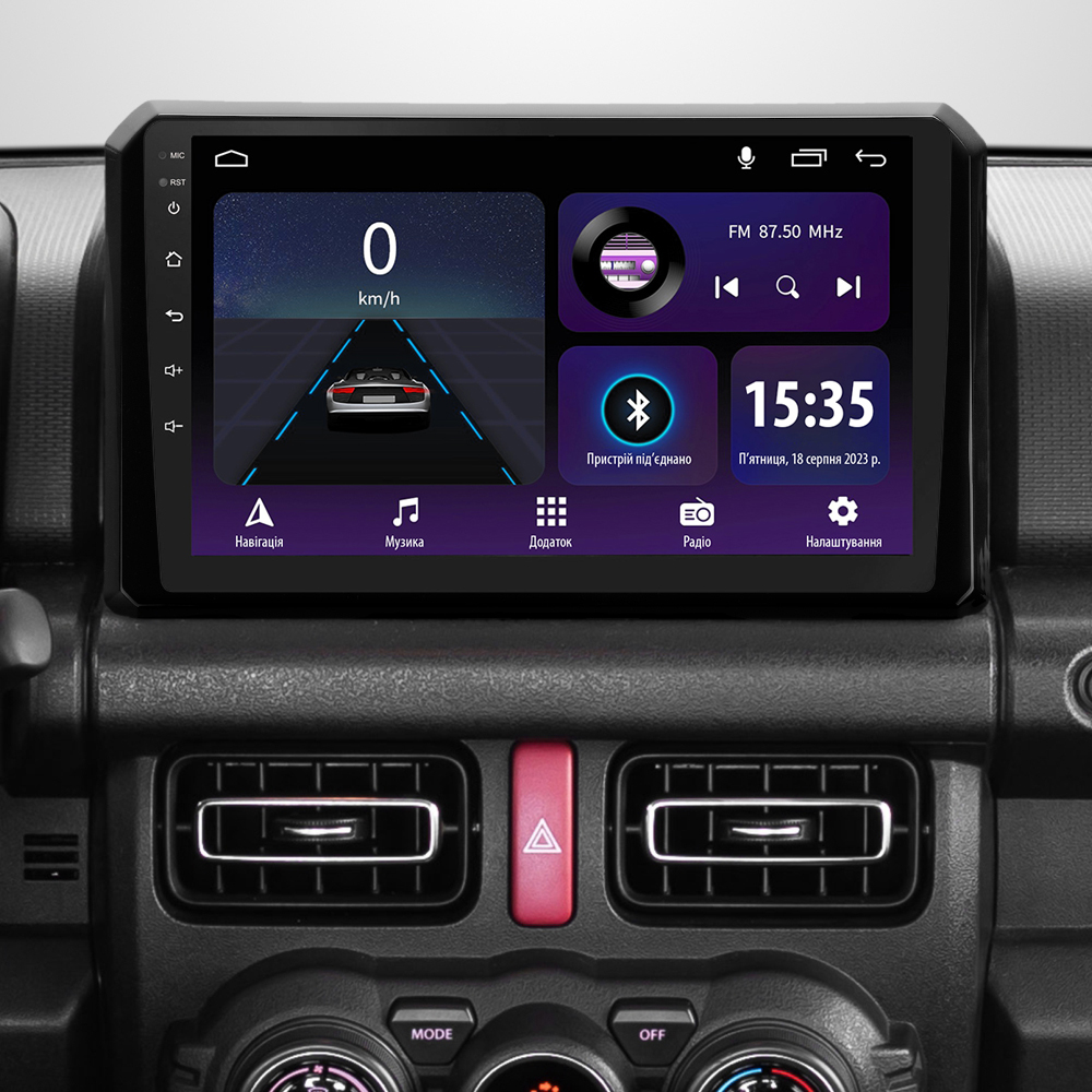 Автомобільна штатна магнітола SIGMA E9232 ANDROID 10 2+32 Gb Suzuki Jimny JB64 2018-2020 9" дюймів
