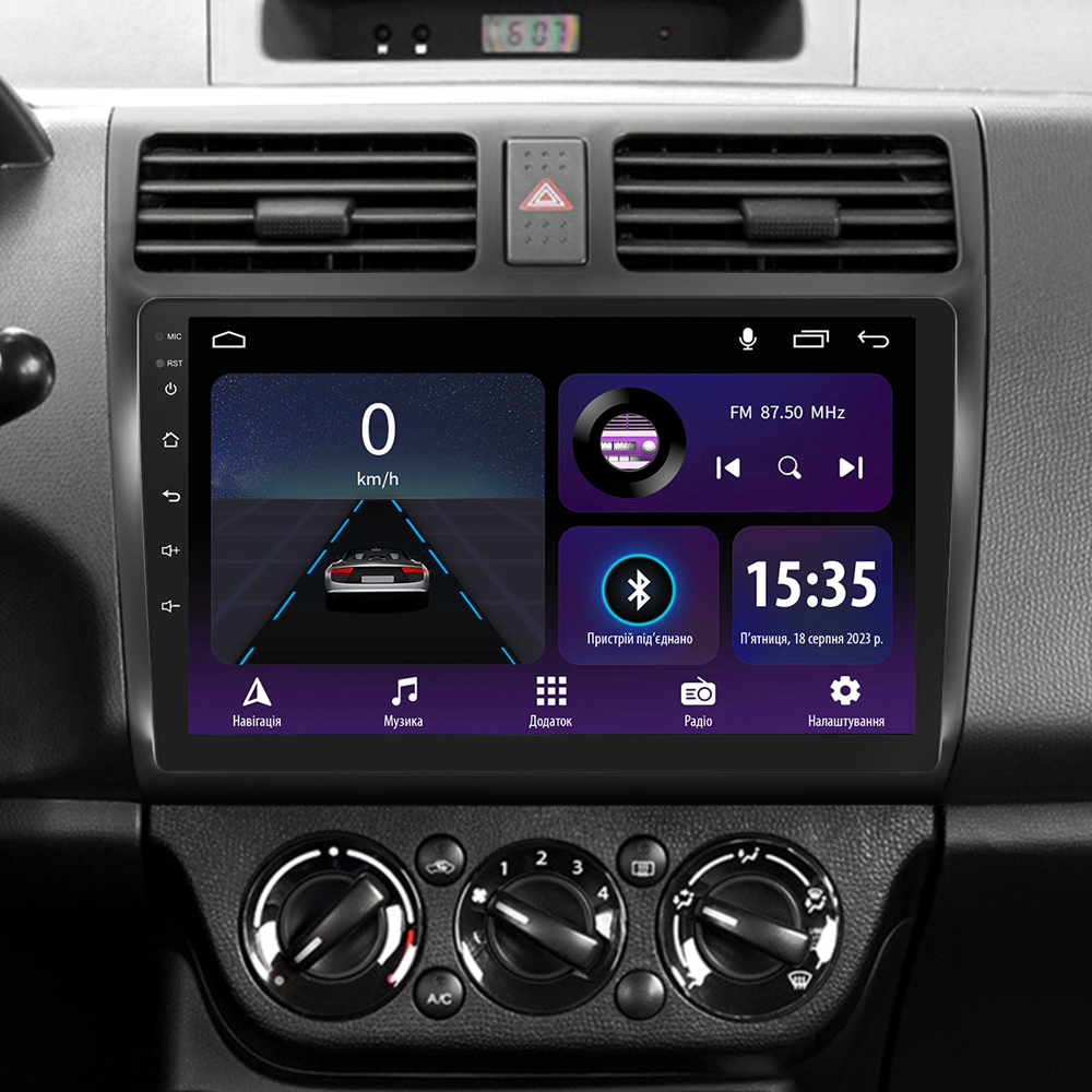 Автомобільна штатна магнітола SIGMA E10232 ANDROID 10 2+32 Gb Suzuki Swift 3 2003-2010 10" дюймів