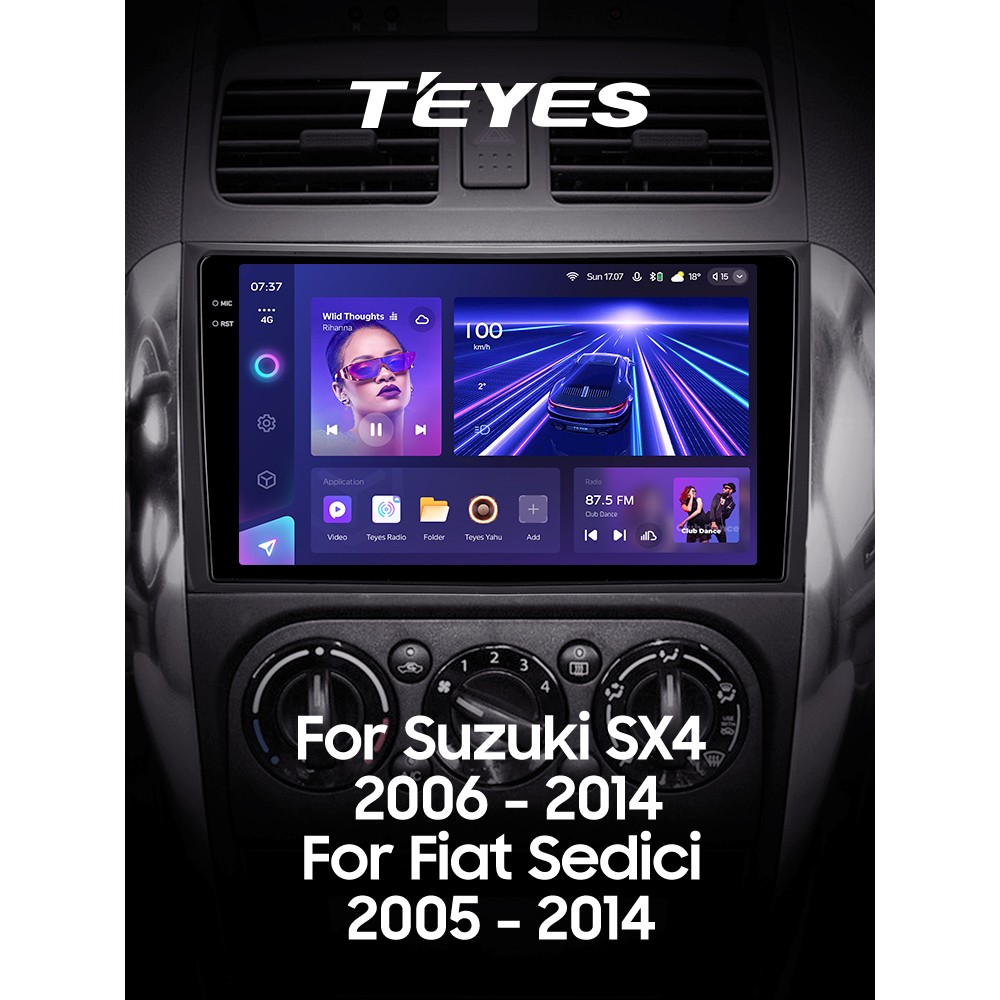 Штатна магнітола Teyes CC3 6+128 Gb Suzuki SX4 1 2006-2014 9" 2k