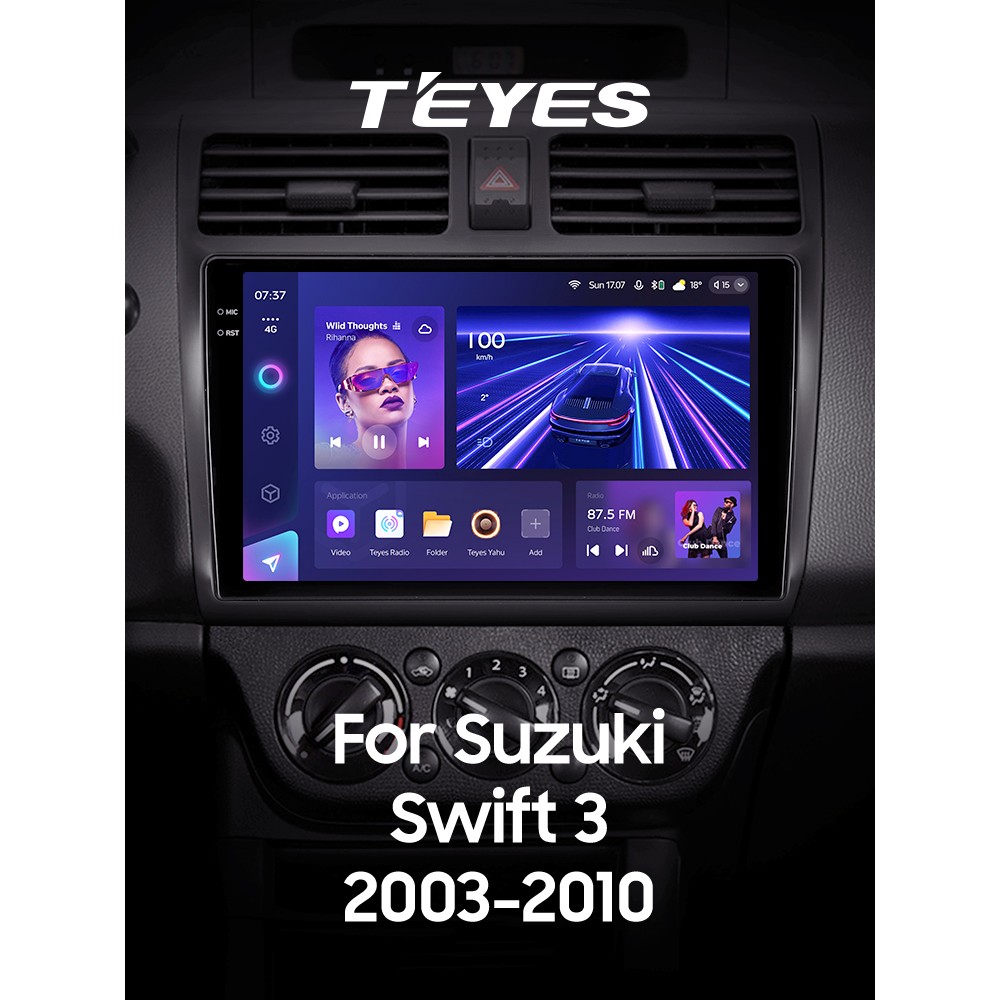Штатна магнітола Teyes CC3 4+64 Gb Suzuki Swift 3 2003-2010 10" 2k