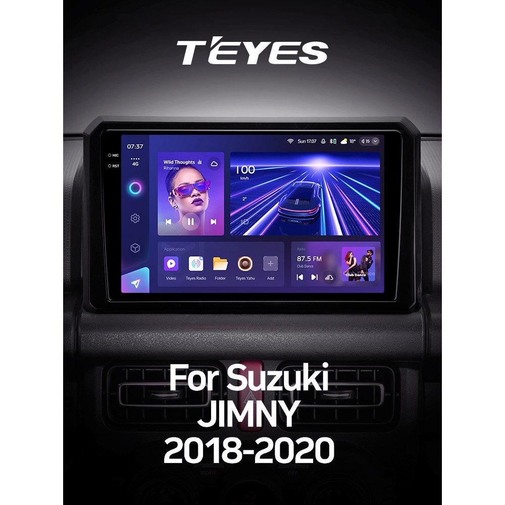Штатная магнитола Teyes CC3 4+64 Gb Suzuki Jimny JB64 2018-2020 9" 2k