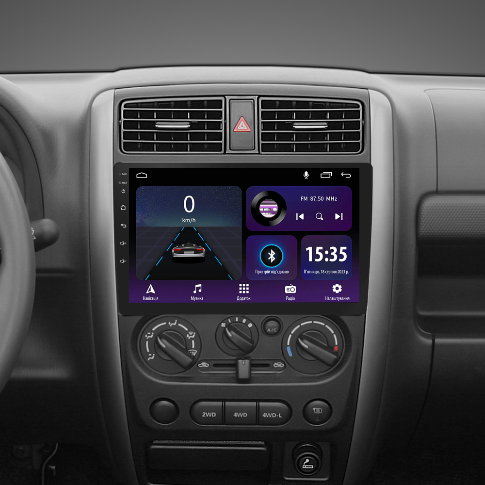 Автомобільна штатна магнітола SIGMA E9232 ANDROID 10 2+32 Gb Suzuki Jimny 3 2005-2019 9" дюймів
