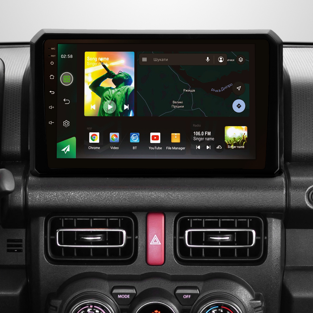 Автомобильная штатная магнитола SIGMA X9232 ANDROID 10 2+32 Gb 4G DSP Suzuki Jimny JB64 2018-2020 9"