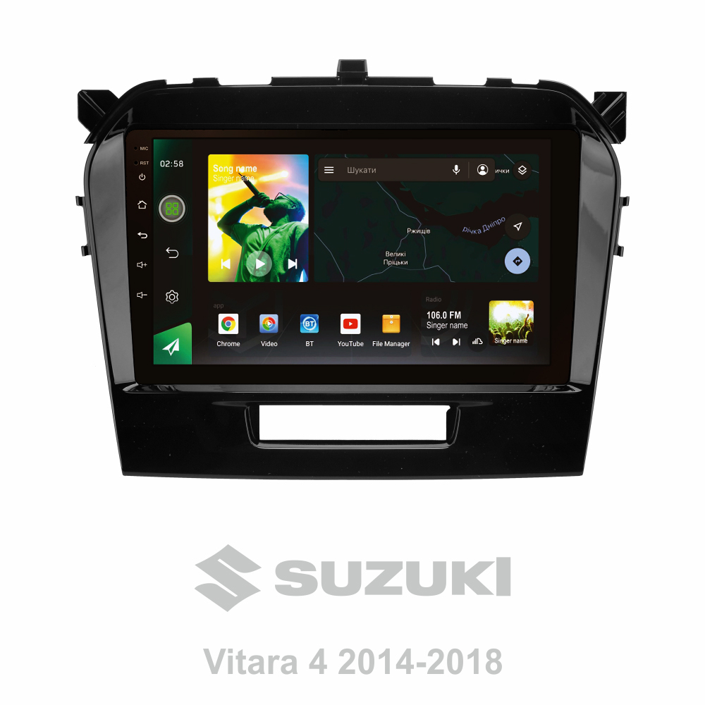 Автомобильная штатная магнитола SIGMA X9232 ANDROID 10 2+32 Gb 4G DSP Suzuki Vitara 4 2014-2018 9"
