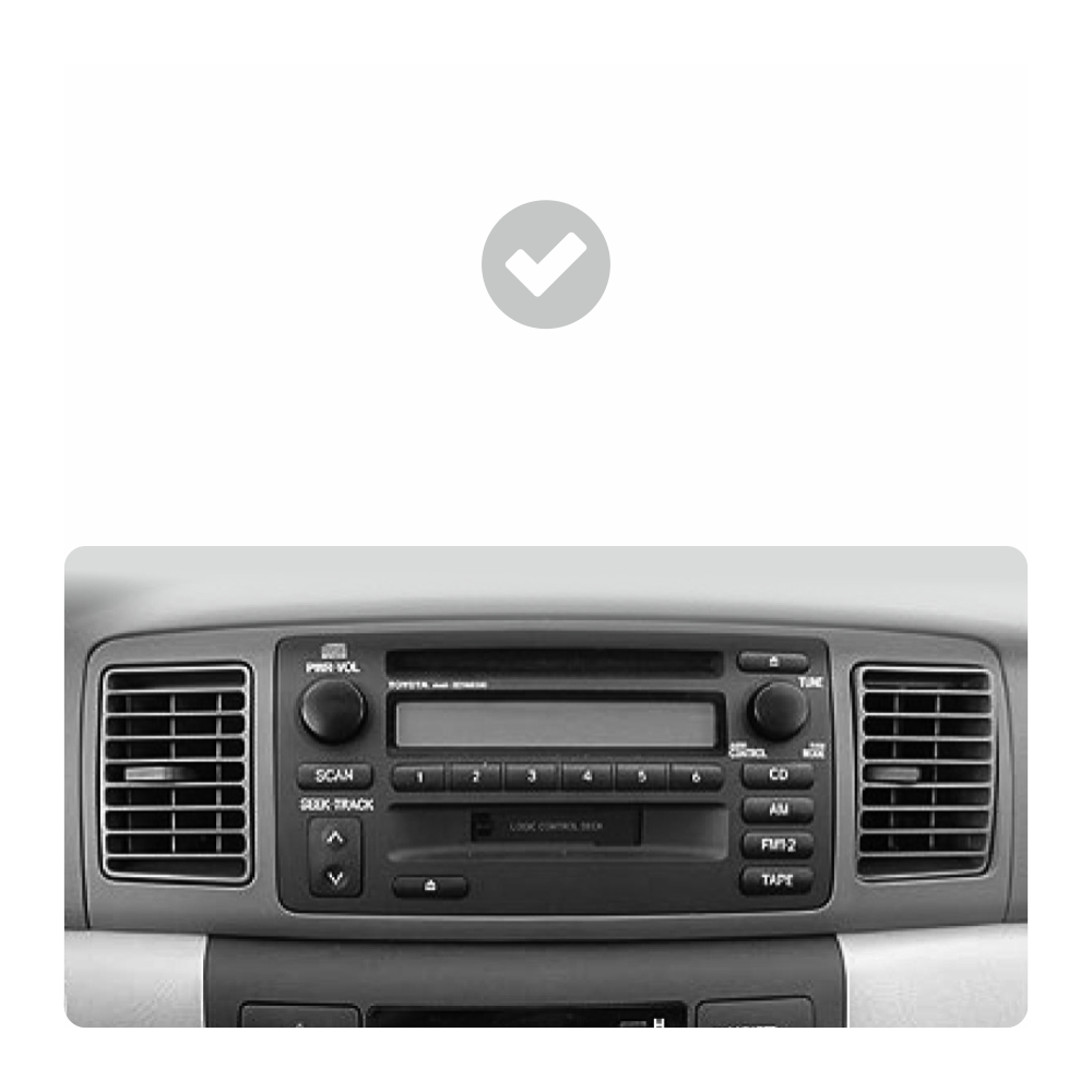 Штатна магнітола Teyes X1 2+32Gb Toyota Corolla E130 E120 2000-2004 9"