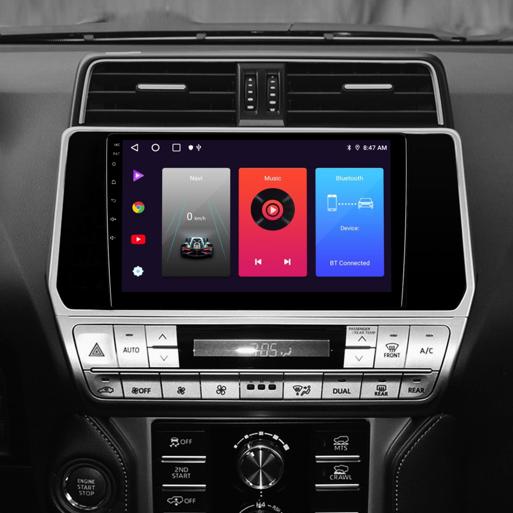 Автомобільна штатна магнітола SIGMA F10216 ANDROID 10 2+32 Gb Toyota Land Cruiser Prado 150 2017-2018 10"