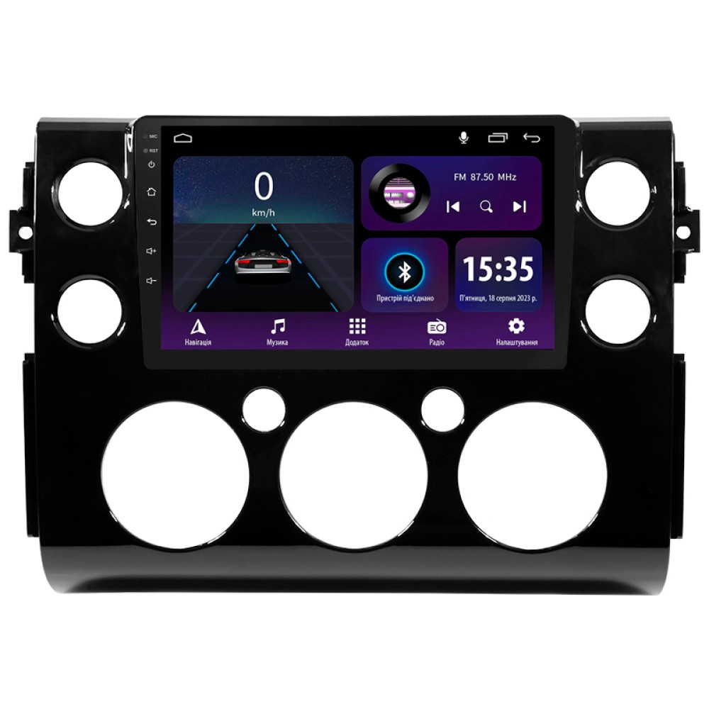 Автомобільна штатна магнітола SIGMA E9232 ANDROID 10 2+32 Gb Toyota FJ Cruiser J15 2006-2020 (F2) 9" дюймів