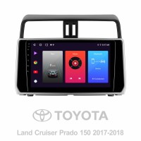 Штатная магнитола SIGMA F10216 ANDROID 10 2+32 Gb Toyota Land Cruiser Prado 150 2017-2018 10"