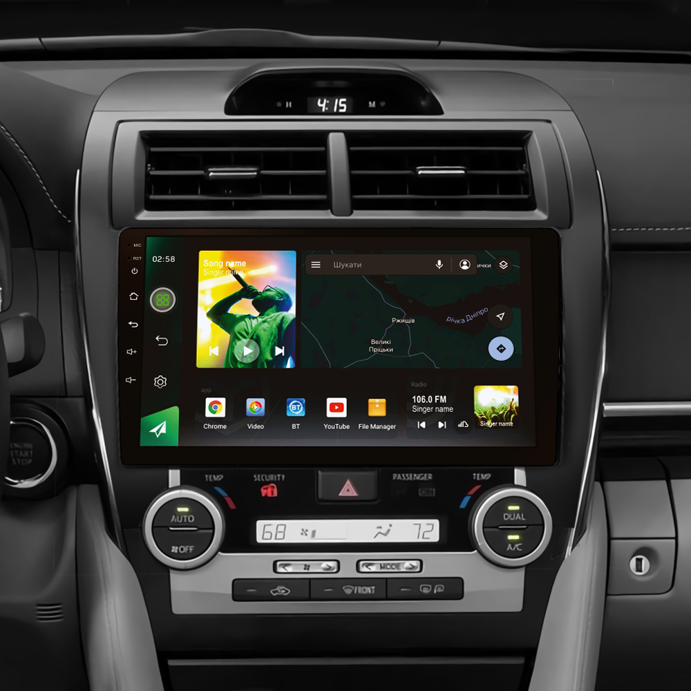 Автомобильная штатная магнитола SIGMA X10232 ANDROID 10 2+32 Gb 4G DSP Toyota Camry 7 XV 50 55 Middle East 2012-2014 10"