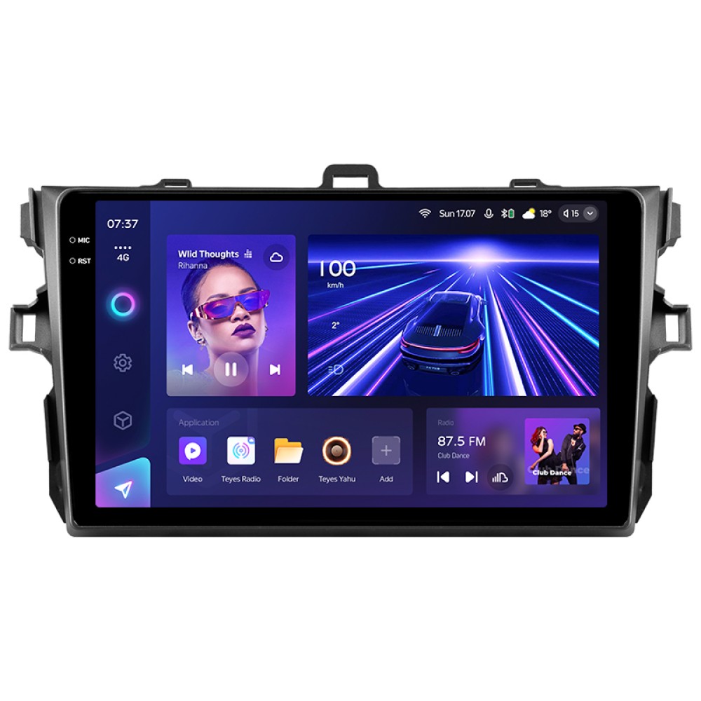 Штатна магнітола Teyes CC3 6+128 Gb Toyota Corolla 10 E140 E150 2006-2013 (B) 9" 2k