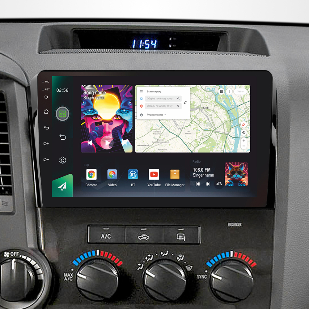 Автомобільна штатна магнітола SIGMA PRO 108128 ANDROID 12 8+128 Gb 4G DSP Toyota Tundra XK50 2007-2013 Sequoia XK60 2008-2017 10" 2k