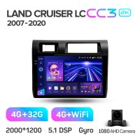 Штатная магнитола Teyes CC3 4+32 Gb Toyota Land Cruiser 70 Series LC 79 2007-2020 9" 2k