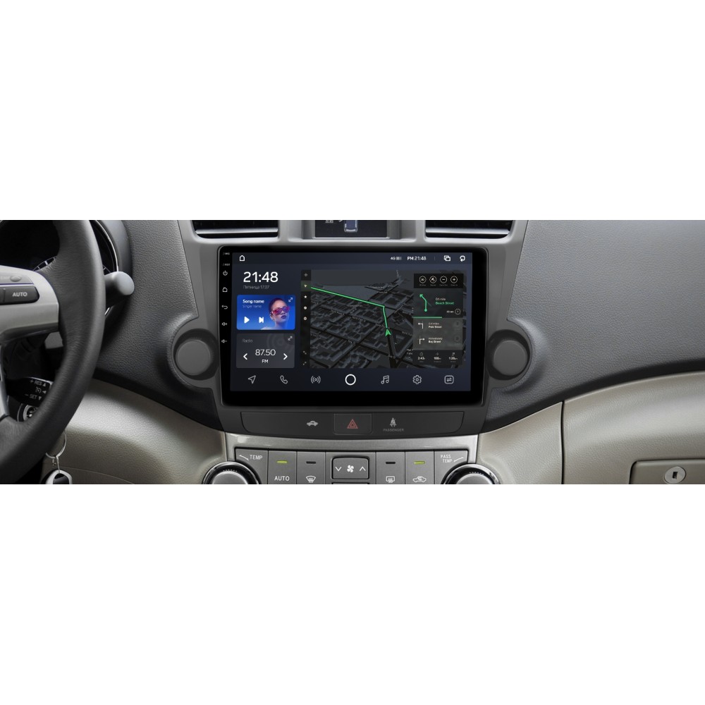 Штатная магнитола AMS T910 6+128 Gb Toyota Highlander 2 XU40 2007-2013 (F3) 9" (L2)