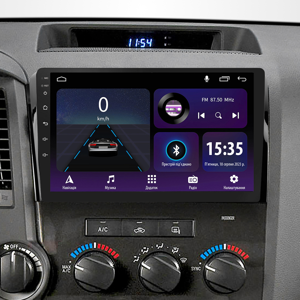 Автомобільна штатна магнітола SIGMA E10232 ANDROID 10 2+32 Gb Toyota Tundra XK50 2007-2013 Sequoia XK60 2008-2017 10" дюймів