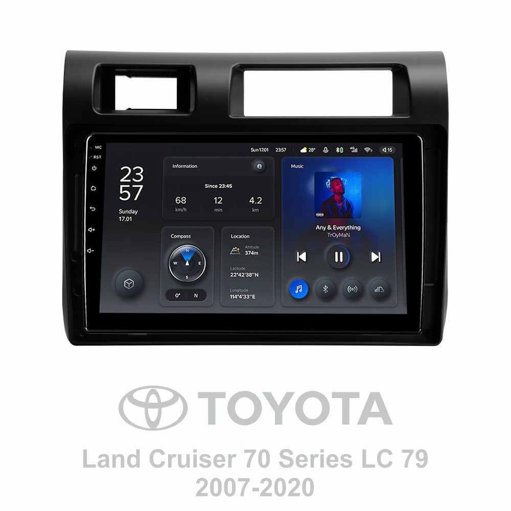 Штатна магнітола Teyes X1 2+32Gb Toyota Land Cruiser 70 Series LC 79 2007-2020 9"