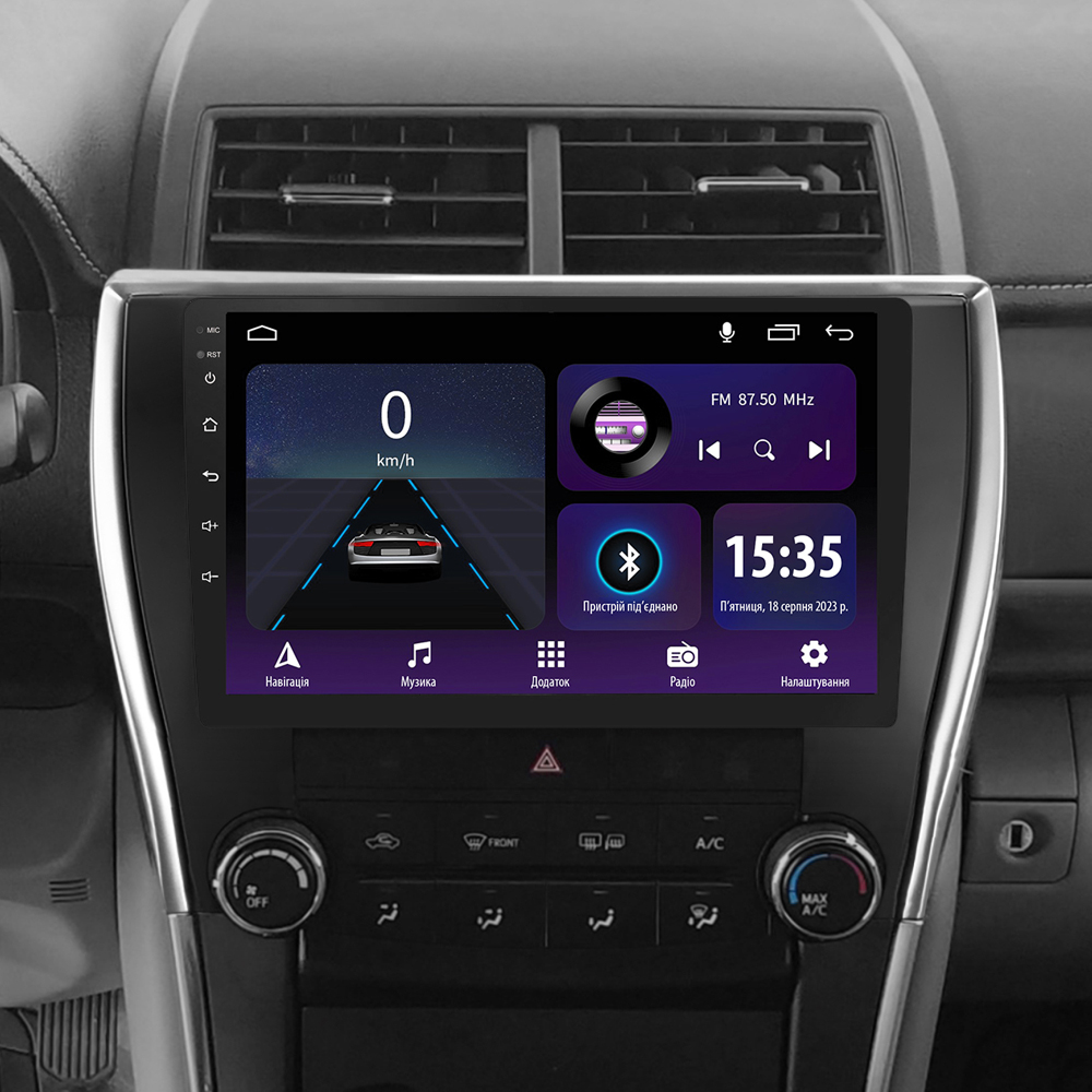 Автомобільна штатна магнітола SIGMA E10232 ANDROID 10 2+32 Gb Toyota Camry 7 XV 50 55 (US EDITION) 2012-2014 10" дюймів