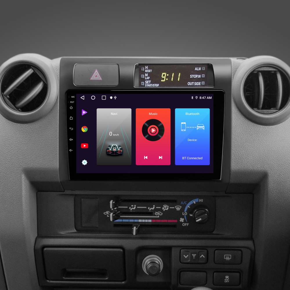 Автомобільна штатна магнітола SIGMA F9216 ANDROID 10 2+32 Gb Toyota Land Cruiser 70 Series LC 79 2007-2020 9"