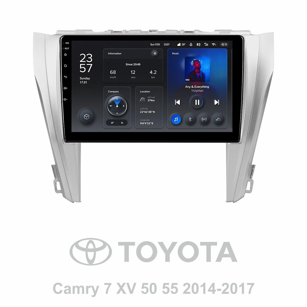 Штатная магнитола Teyes X1 2+32Gb Toyota Camry 7 XV 50 55 2014-2017 (B) 10"
