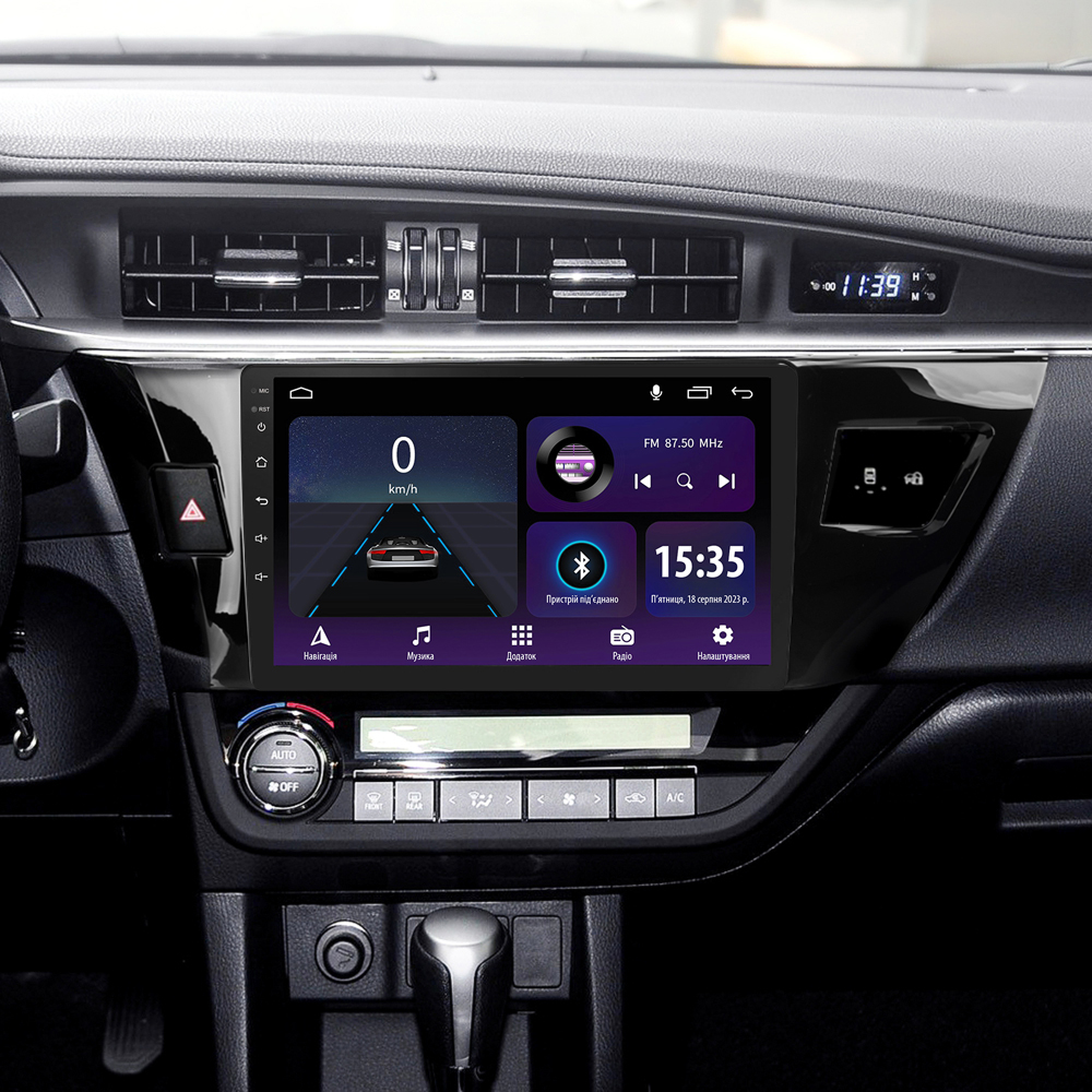 Автомобільна штатна магнітола SIGMA E10232 ANDROID 10 2+32 Gb Toyota Corolla 11 2012-2016 (A) 10" дюймів