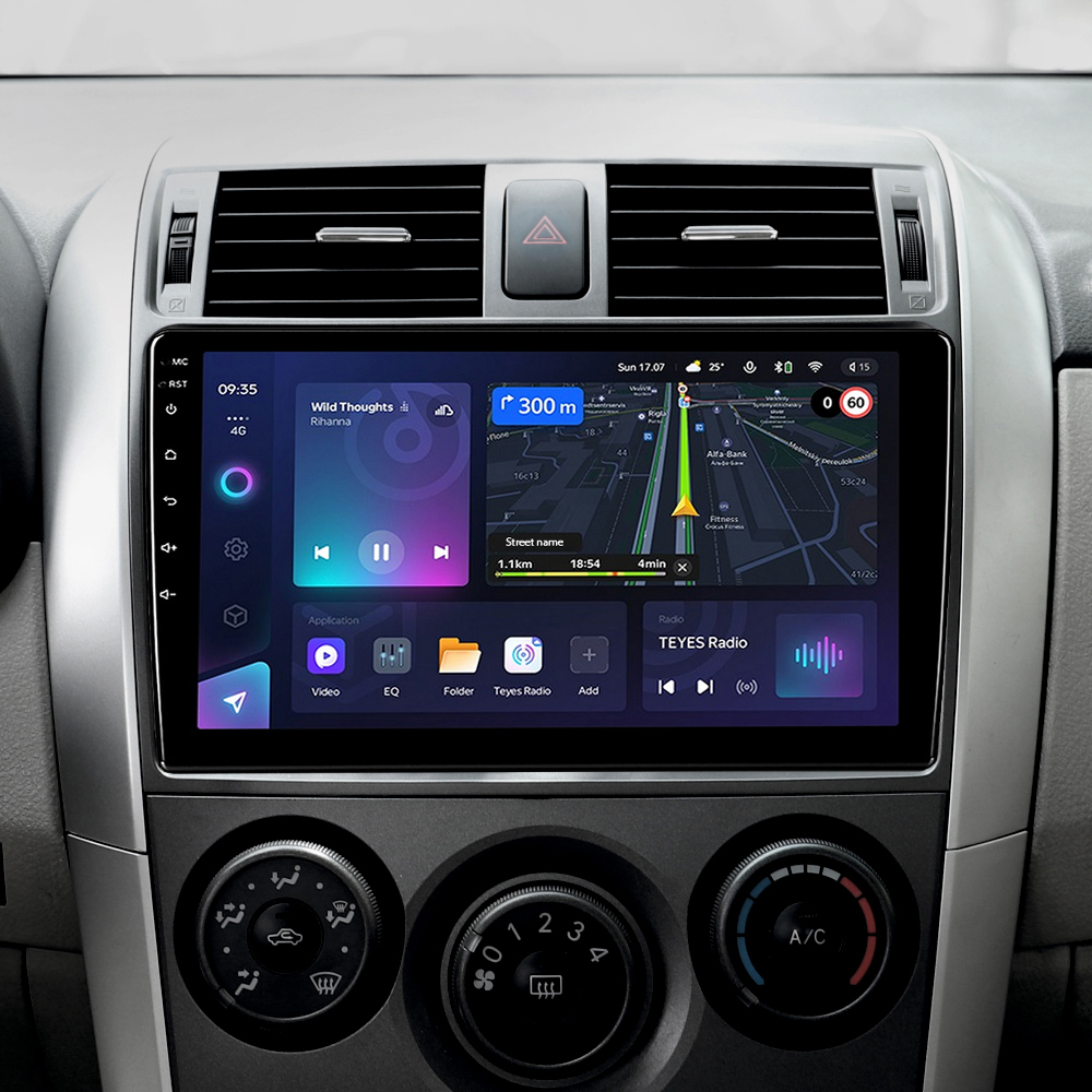 Автомобільна штатна магнітола Teyes CC3L 4+32 Gb Toyota Corolla 10 E140 E150 2006-2013 (A) 9"
