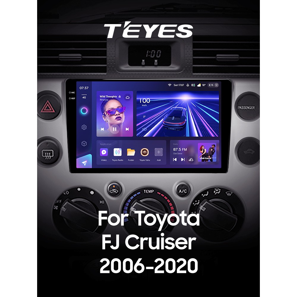 Штатная магнитола Teyes CC3 3+32 Gb Toyota FJ Cruiser J15 2006-2020 (F2) 9" 2k