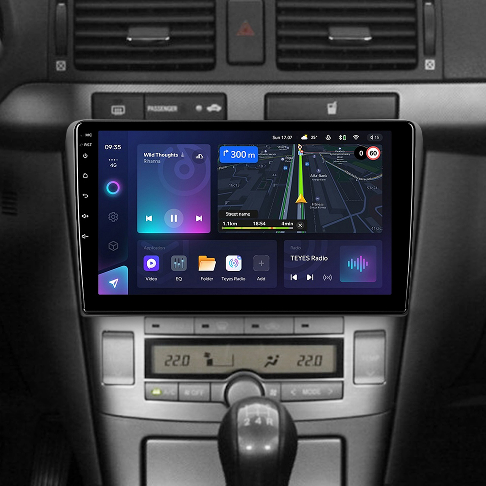 Автомобільна штатна магнітола Teyes CC3L 4+32 Gb Toyota Avensis T250 2 II 2003-2009 9"
