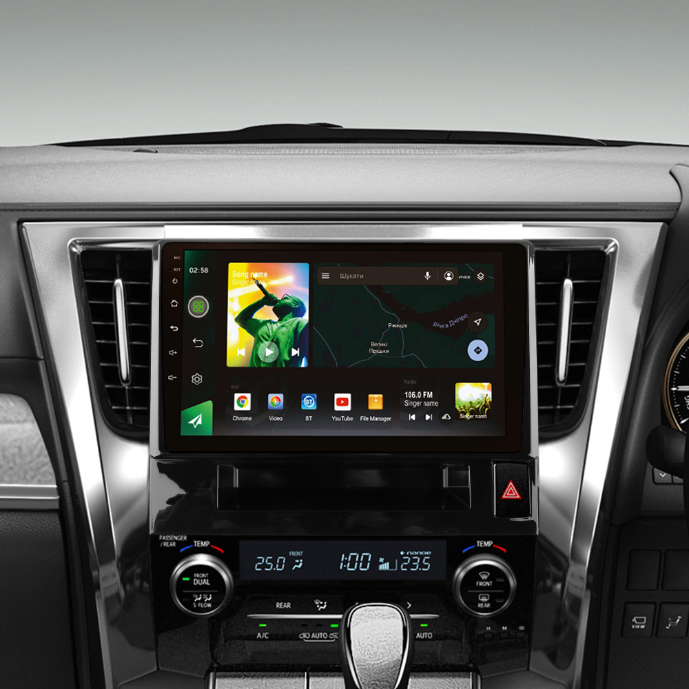 Автомобильная штатная магнитола SIGMA X10232 ANDROID 10 2+32 Gb 4G DSP Toyota Alphard H30 2015-2020 10"