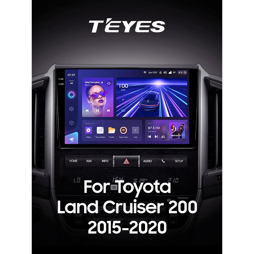 Штатна магнітола Teyes CC3 4+32 Gb Toyota Land Cruiser 11 200 2015-2018 9" 2k