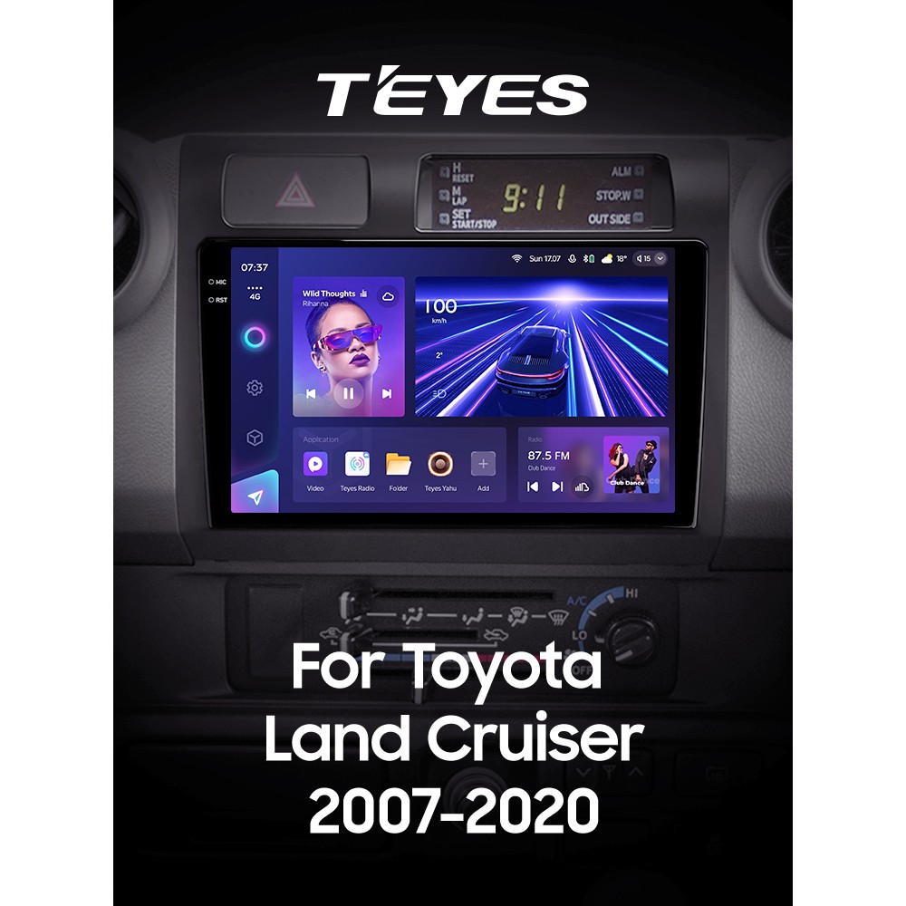 Штатна магнітола Teyes CC3 4+64 Gb Toyota Land Cruiser 70 Series LC 79 2007-2020 9" 2k