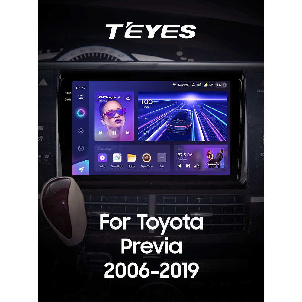 Штатна магнітола Teyes CC3 4+64 Gb Toyota Previa XR50 2006 - 2019 9" 2k