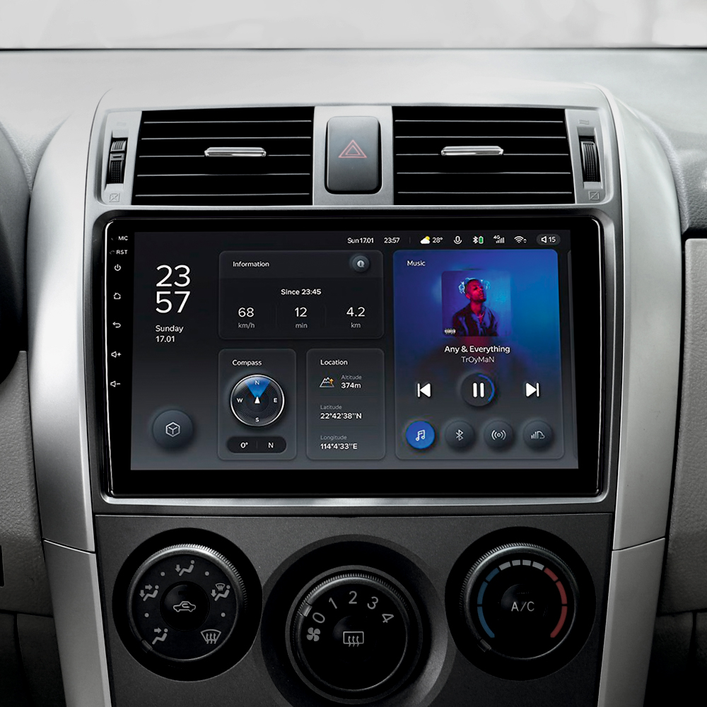 Штатна магнітола Teyes X1 2+32Gb Toyota Corolla 10 E140 E150 2006-2013 (A) 9"