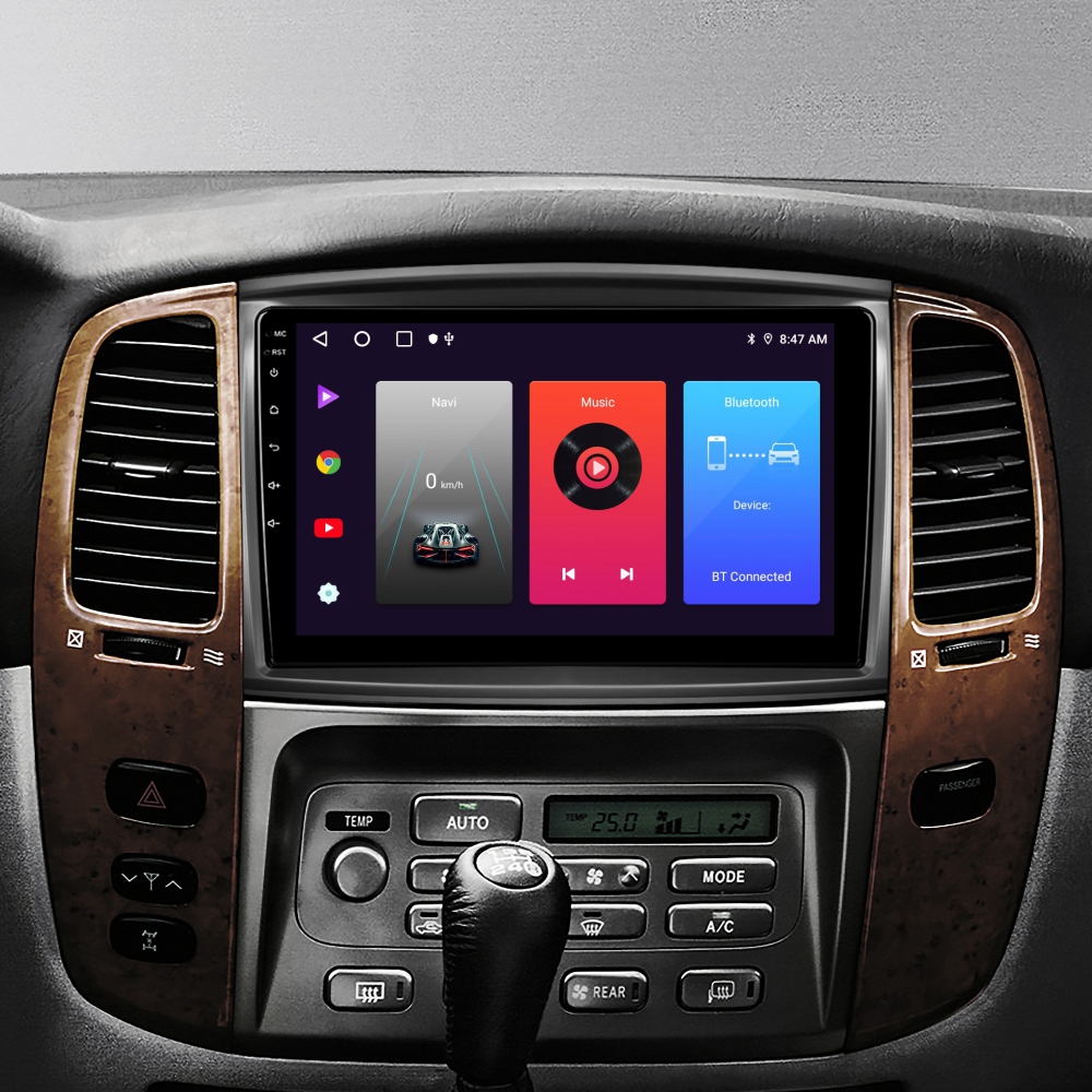 Автомобильная штатная магнитола SIGMA F9216 ANDROID 10 2+32 Gb Toyota Land Cruiser LC 100-A 2002-2007 (C) 9" (L2)